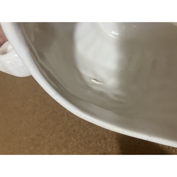 Vintage Himark White Ceramic Small Daisy Soup Tureen With Lid Made In Japan - Picture 15 of 16